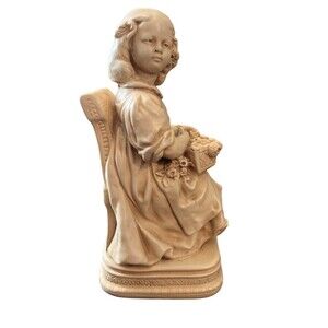 Alexander Backer Co. 1 Victorian Girl Chalk ware Bookend